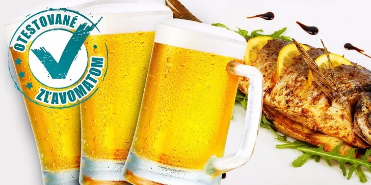 Pivo a rybacie pochúťky pre celú partiu v Black Out