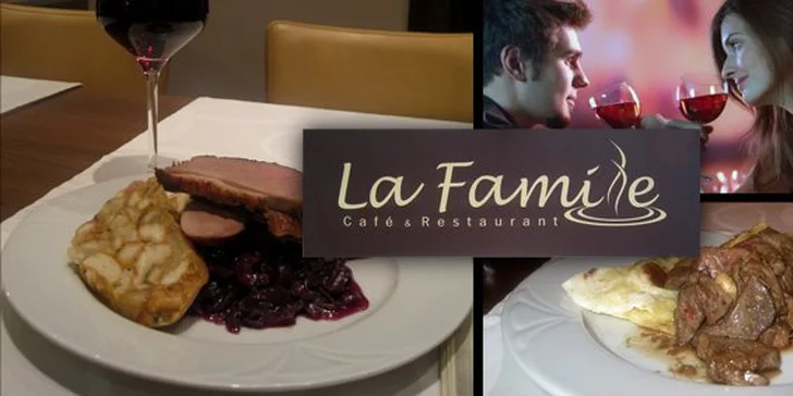 19,80 Eur za trojchodové gurmánske menu pre DVOCH. V populárnej žilinskej reštaurácii LA FAMILLE so zľavou 50%!!!