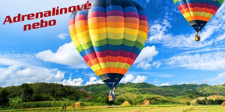 Adrenalínové nebo! Zážitkový let balónom