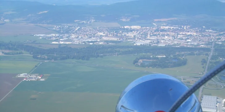 Vyhliadkový let Air chopperom ponad Trenčín a okolie