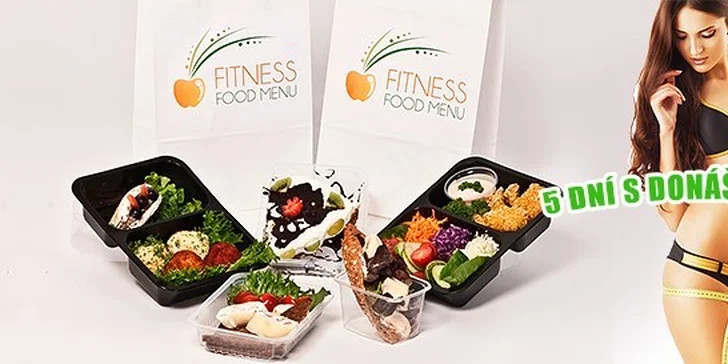 5-chodové Fitness food menu na 5 dní s donáškou