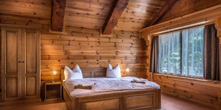 Novozrekonštruované chatky a chata deluxe Kriváň v úžasnej Račkovej doline