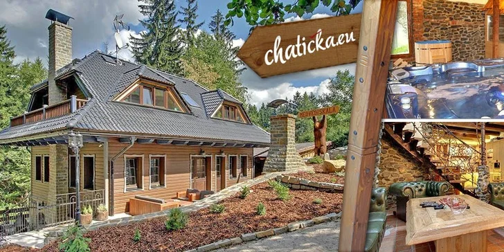 Špičkovo vybavené chaty s wellnessom pre 8–10 osôb