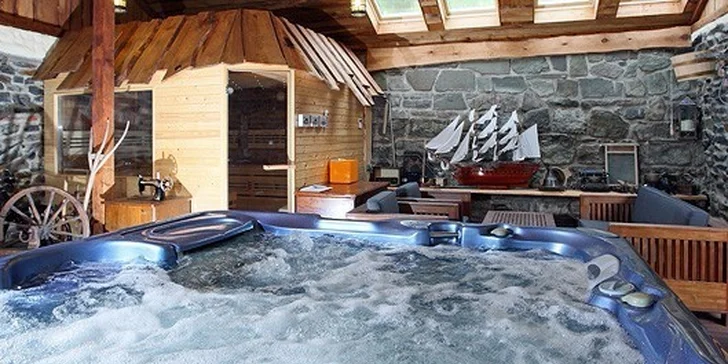 Špičkovo vybavené chaty s wellnessom pre 8–10 osôb