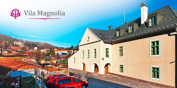 Wellness pobyt v novej luxusne zariadenej Vile Magnolia v širšom centre Banskej Štiavnice
