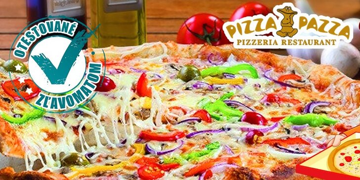 Dve vynikajúce 32 cm pizze podľa vlastného výberu s donáškou od Pizza Pazza