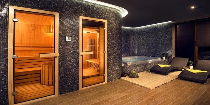 Romantický VIP privátny wellness vstup pre dvoch + masáž lávovými kameňmi a občerstvenie