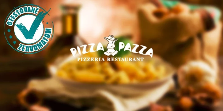 Talianske víkendové trojchodové menu v PIZZA PAZZA