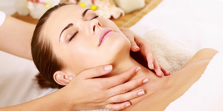 Luxusná liftingová masáž tváre, krku, dekoltu, trapéz s aromaterapiou
