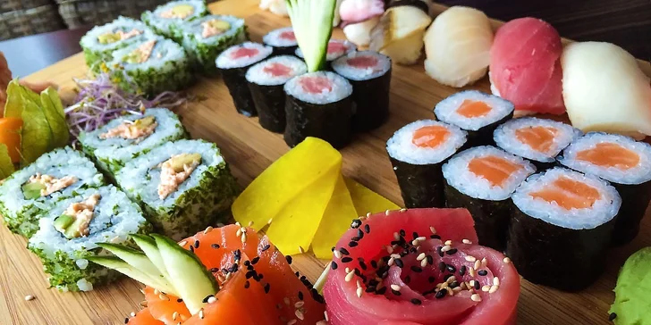 Jedinečný sushi set! 34 kúskov pre 2 osoby v obľúbenej reštaurácii SUSHIHANIL