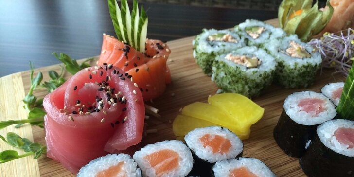 Jedinečný sushi set! 34 kúskov pre 2 osoby v obľúbenej reštaurácii SUSHIHANIL