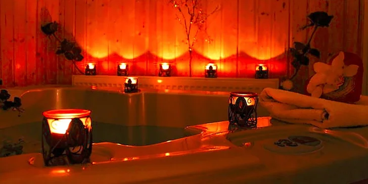 Privátny wellness pre 2 osoby + nápoj + pizza + vodná fajka