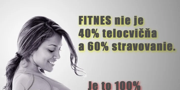 Preč s nadbytočnými kilami! 5 či 20 hodín s certifikovaným fitness trénerom, jedálniček ako bonus