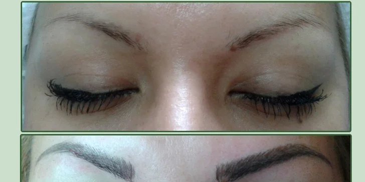 Permanentný make up obočia 3D čiarkovanou technikou