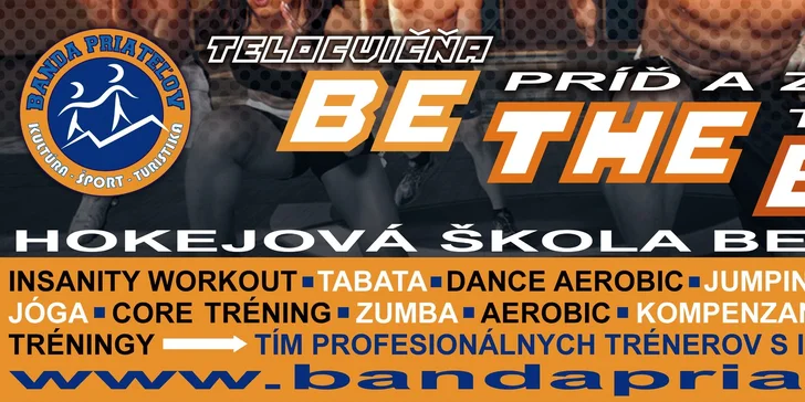 Skupinové a individuálne cvičenia v telocvični Be The Best