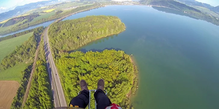 Tandemový let na motorovom padáku ponad Liptov alebo Tatry