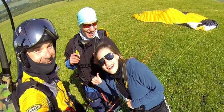 Tandemový let na motorovom padáku ponad Liptov alebo Tatry