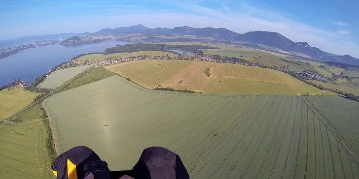 Tandemový let na motorovom padáku ponad Liptov alebo Tatry