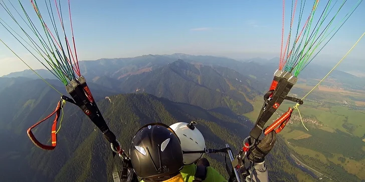 Tandemový let na motorovom padáku ponad Liptov alebo Tatry