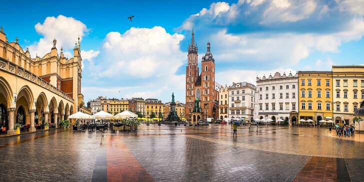 Letný romantický Krakov: pobyt pre dvoch aj s raňajkami