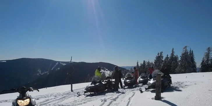 Adrenalín na snežných skútroch v Slovenskom rudohorí
