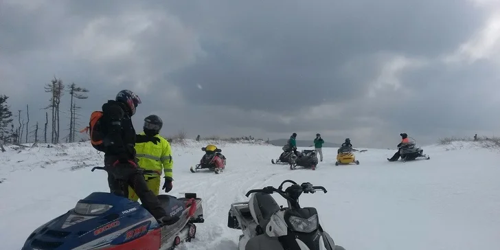 Adrenalín na snežných skútroch v Slovenskom rudohorí