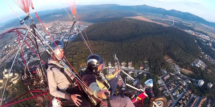 Vyhliadkový let Air chopperom ponad Trenčín a okolie