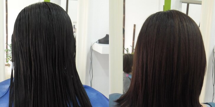 Strihanie, farbenie alebo melír s regeneráciou vlasov