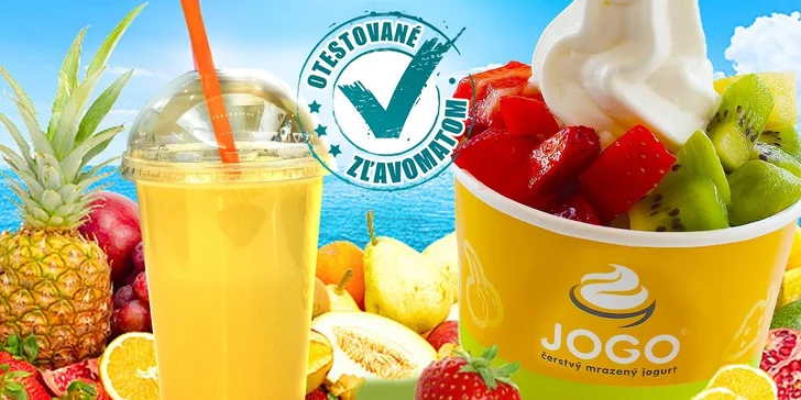 Mrazený jogurt JOGO alebo FRESH plný vitamínov