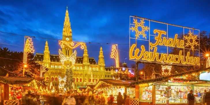 Adventná Viedeň a zámok Schönbrunn