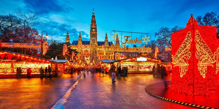 Adventná Viedeň a zámok Schönbrunn