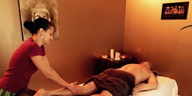 Luxusná celotelová olejová masáž v ayurvédskom relaxačnom centre