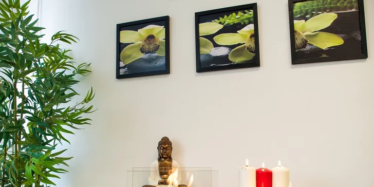 Masáž lávovými kameňmi, bankovanie alebo relaxačná masáž