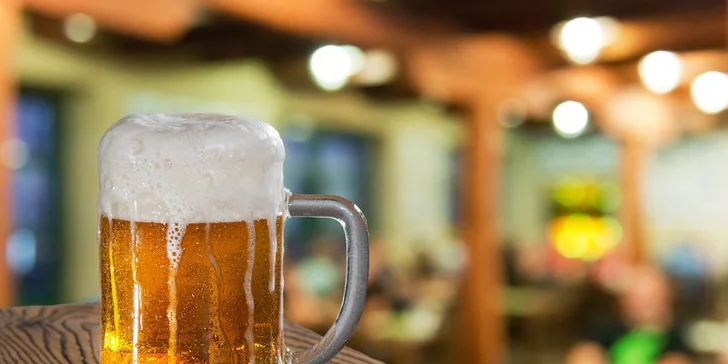 3 čapované veľké pivá + 1 veľké pivo ZADARMO