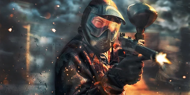 3 hodiny paintballovej prestrelky plné napätia