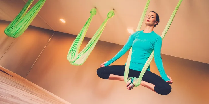 Antigravity jóga - cvičenie a relax v špeciálnej plachte