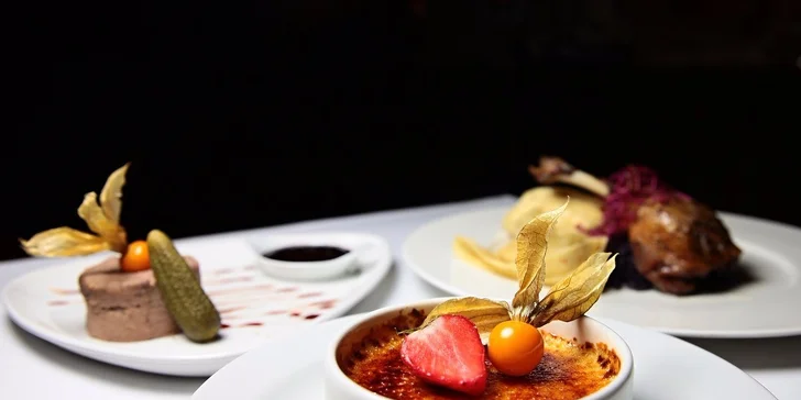 Francúzske 3–chodové menu v Brasserie La Marine