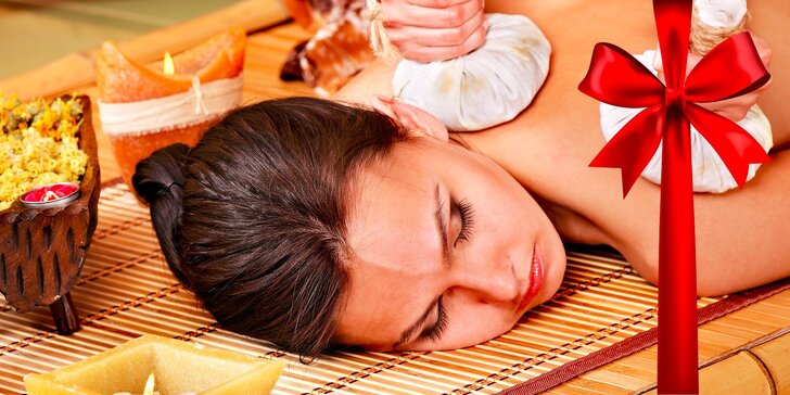 Tradičná thajská alebo aromaterapeutická olejová masáž pre pár či jednotlivca