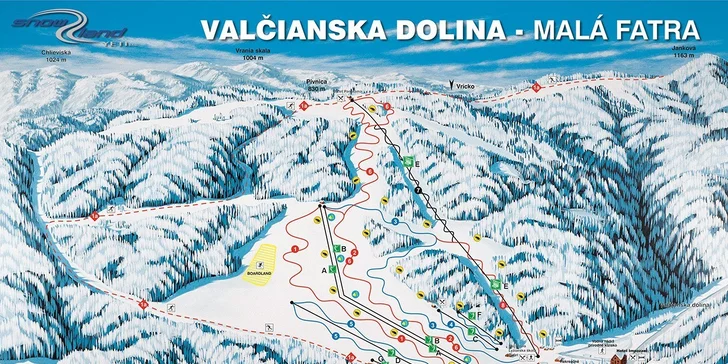 8-hodinový skipas do Snowlandu vo Valčianskej doline