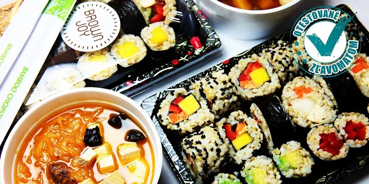 Vegetariánsko-vegánske sushi pre 2 alebo 4 osoby - take away