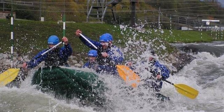 Rafting na umelom vodnom kanáli v Liptovskom Mikuláši s videozáznamom. Leto 2016!
