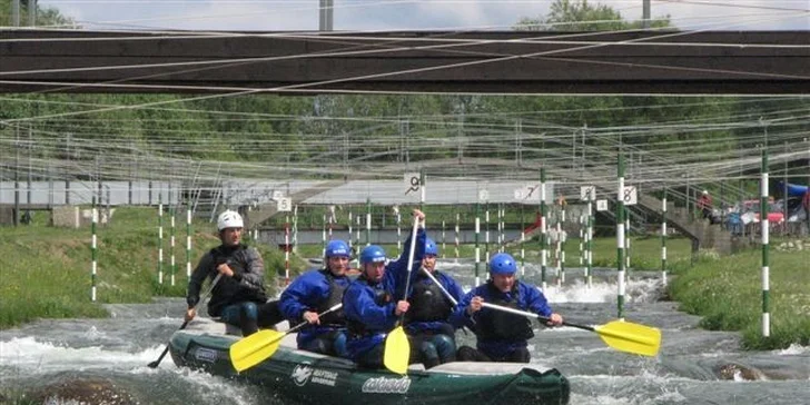 Rafting na umelom vodnom kanáli v Liptovskom Mikuláši s videozáznamom. Leto 2016!