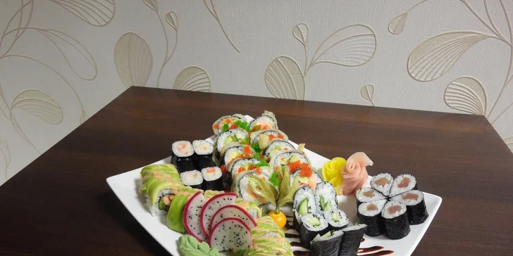 Nové SUSHI! Zážitkový set 36 kúskov s rozvozom alebo take away