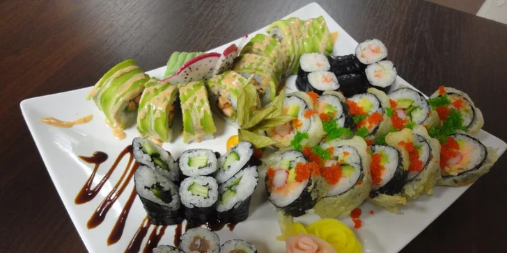 Nové SUSHI! Zážitkový set 36 kúskov s rozvozom alebo take away