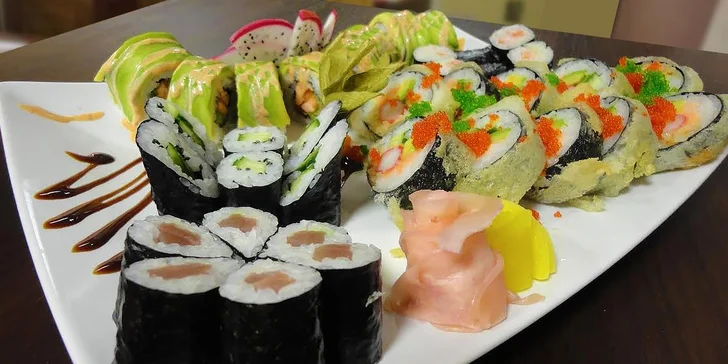 Nové SUSHI! Zážitkový set 36 kúskov s rozvozom alebo take away