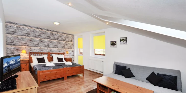 Pobyt vo Vysokých Tatrách pre 2 - 4 osoby v komfortných štúdiách, apartmánoch, chatkách alebo domčekoch
