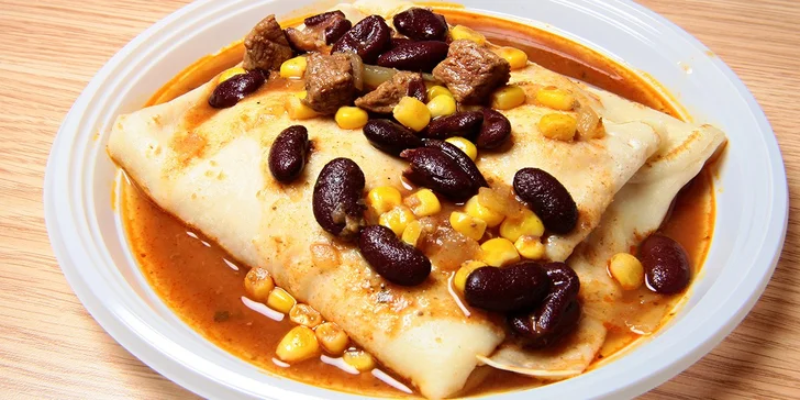 Créperie menu: slaná palacinka, polievka a nápoj v Poluse