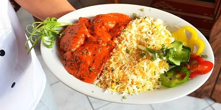 Indická kuracia tikka masala v novej Little India