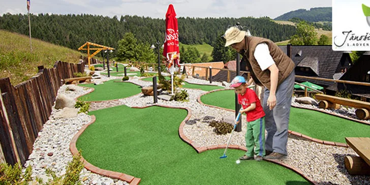 Zábavný Adventure golf pre 2 osoby