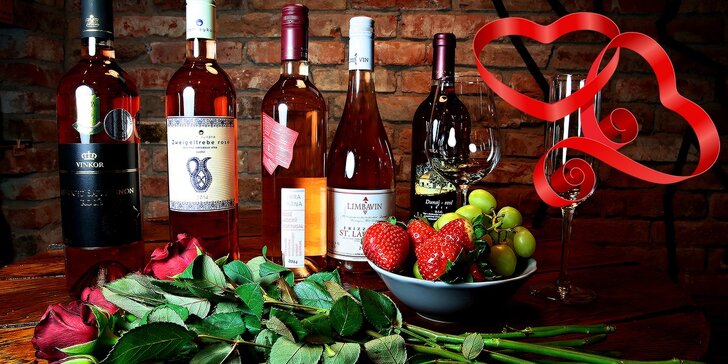 Valentínska degustácia slovenských ružových vín s odborným výkladom someliérky